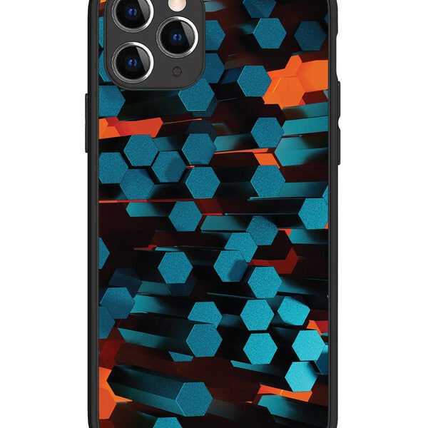 iPhone 11 Pro | 2D Metal | Hexagon 3D Abstract | LC081