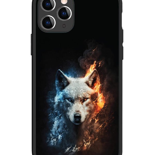 iPhone 11 Pro | 2D Metal | Fire Wolf | LC081