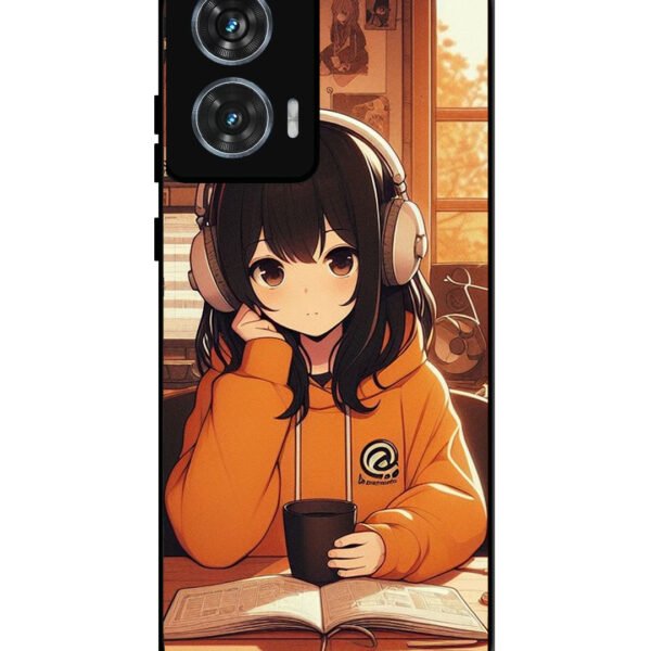 Motorola Moto G85 | 2D Metal | Cute Girl listening Music | LC298