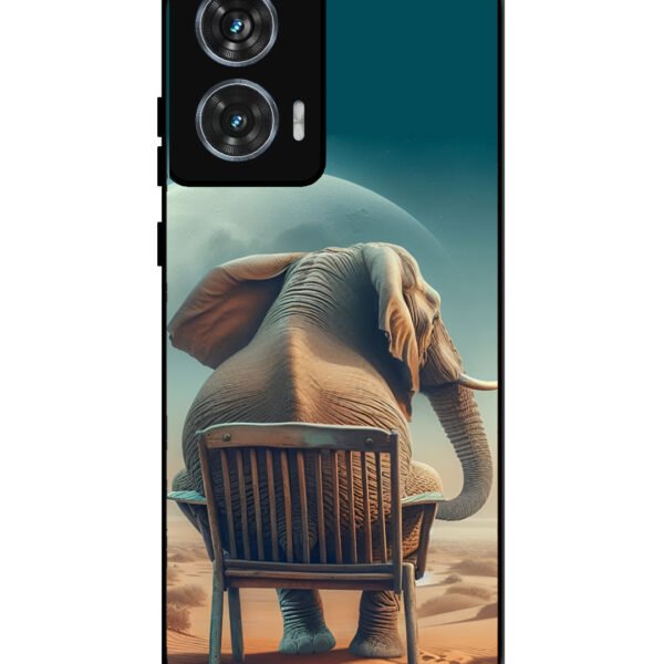 Motorola Moto G85 | 2D Metal | Baby Elephant om chair | LC298