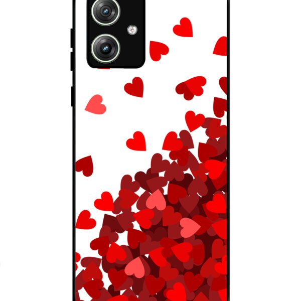 Motorola Moto G54 | 2D Metal | Red Hearts | LC297
