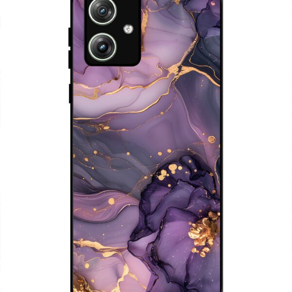 Motorola Moto G54 | 2D Metal | Royal Orchid Theme Marble | LC297
