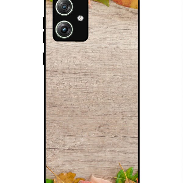 Motorola Moto G64 5G | 2D Metal | Autumn Leafs On Wooden Table | LC297