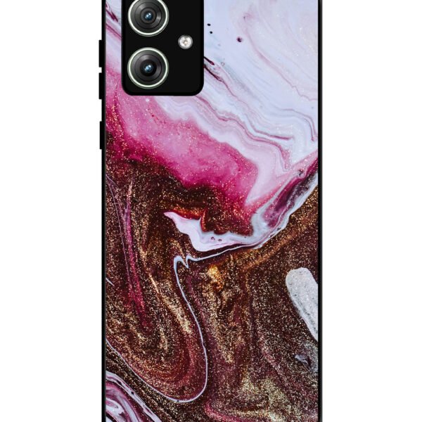 Motorola Moto G54 | 2D Metal | Elegant Rose & Gold Marble | LC297