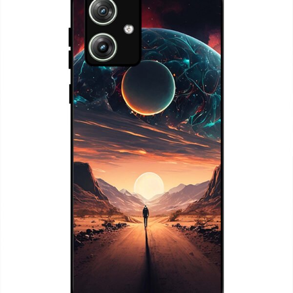 Motorola Moto G54 | 2D Metal | Sunset with space scene | LC297