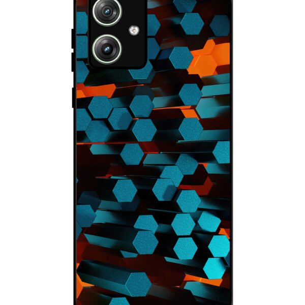 Motorola Moto G54 | 2D Metal | Hexagon 3D Abstract | LC297