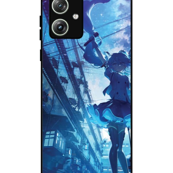 Motorola Moto G54 | 2D Metal | Hatsune Miku Anime Girl | LC297