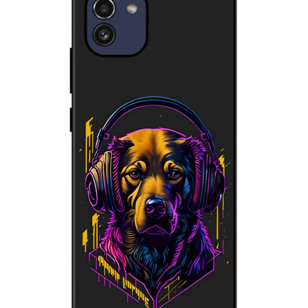 Samsung Galaxy A03 | 2D Metal | Music Lover Dog | LC120