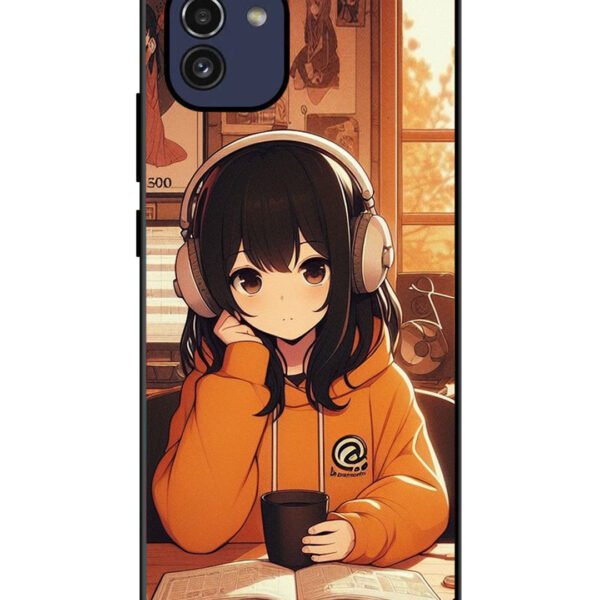 Samsung Galaxy A03 | 2D Metal | Cute Girl listening Music | LC120
