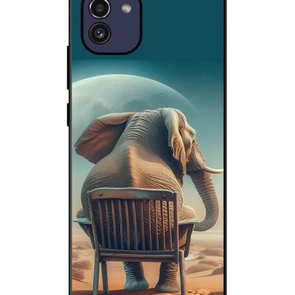 Samsung Galaxy A03 | 2D Metal | Baby Elephant om chair | LC120