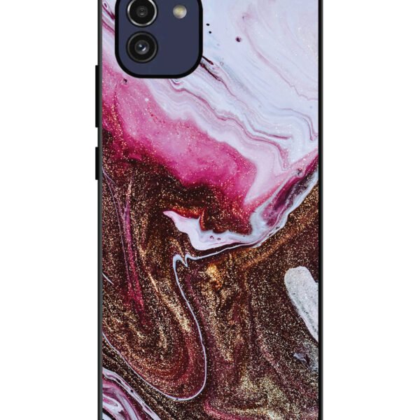 Samsung Galaxy A03 | 2D Metal | Elegant Rose & Gold Marble | LC120
