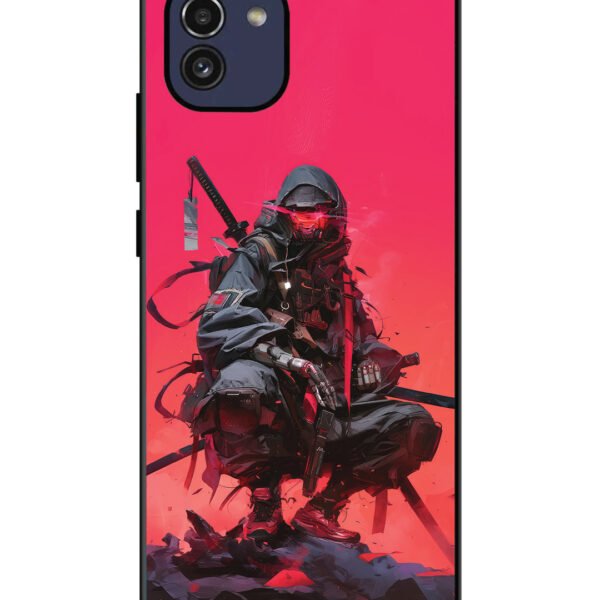 Samsung Galaxy A03 | 2D Metal | Cyberpunk Ninja Katana | LC120