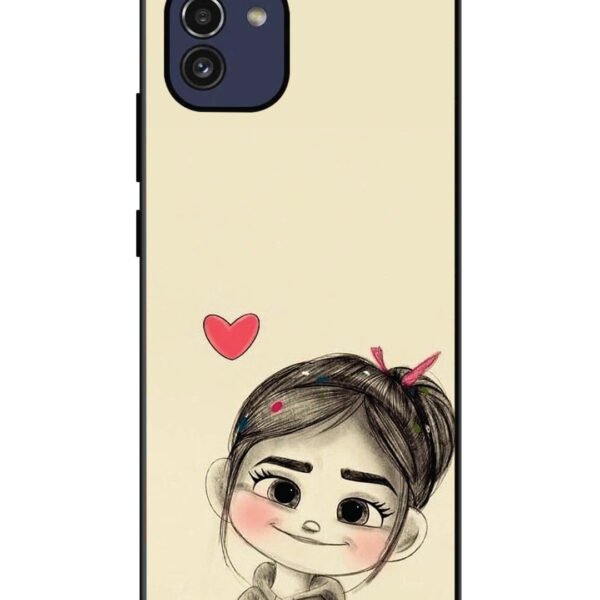 Samsung Galaxy A03 | 2D Metal | Cute Girl Looking at You | LC120