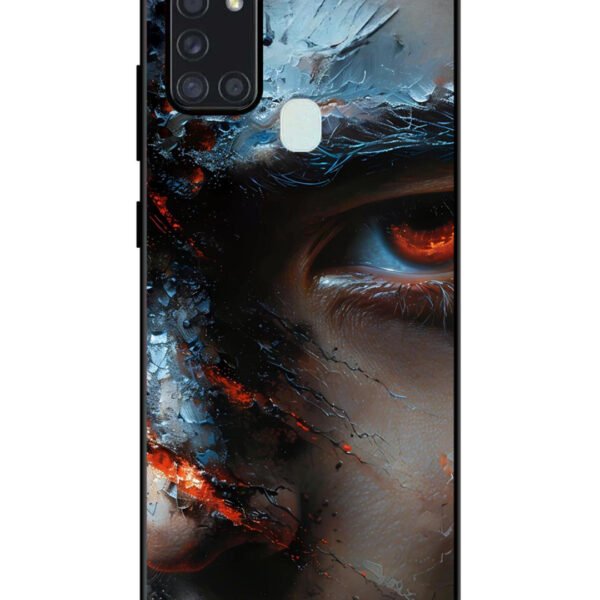 Samsung Galaxy A21S | 2D Metal | Red-Eyed Warrior | LC123