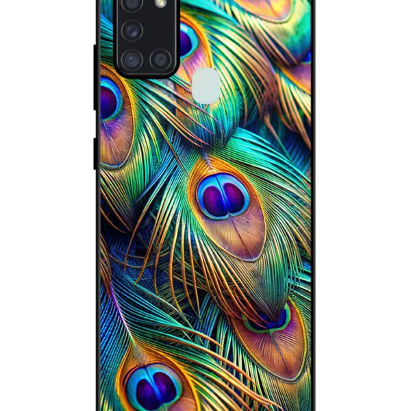 Samsung Galaxy A21S | 2D Metal | peacock feather | LC123