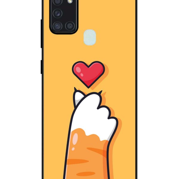 Samsung Galaxy A21S | 2D Metal | Heart Hand | LC123