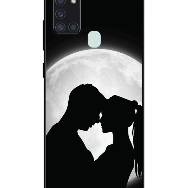 Samsung Galaxy A21S | 2D Metal | Couple on Moon | LC123