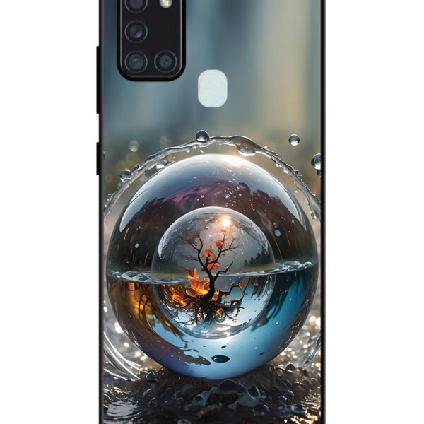 Samsung Galaxy A21S | 2D Metal | Aquatree In Waterball | LC123
