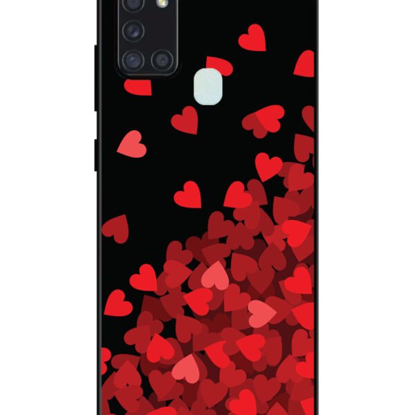 Samsung Galaxy A21S | 2D Metal | Red Hearts | LC123