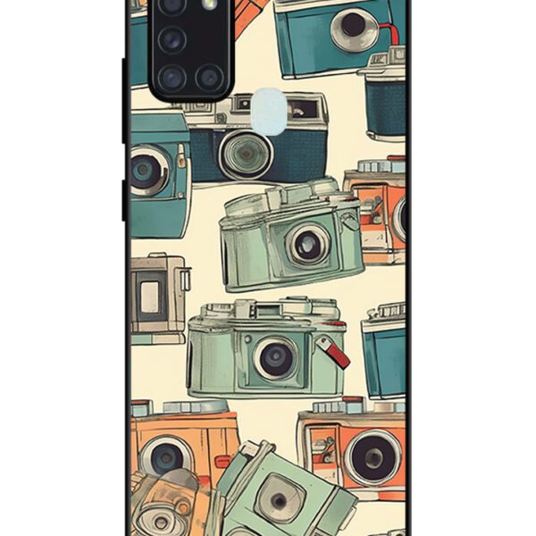 Samsung Galaxy A21S | 2D Metal | Retro Cameras | LC123