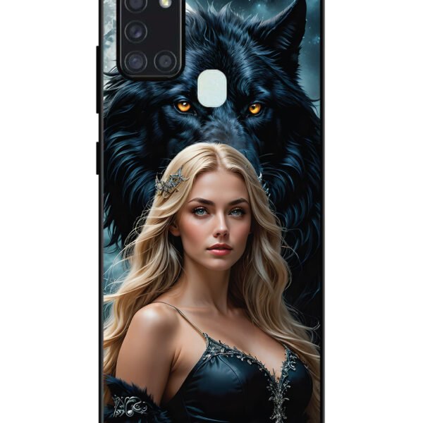 Samsung Galaxy A21S | 2D Metal | Wolf & Girl | LC123