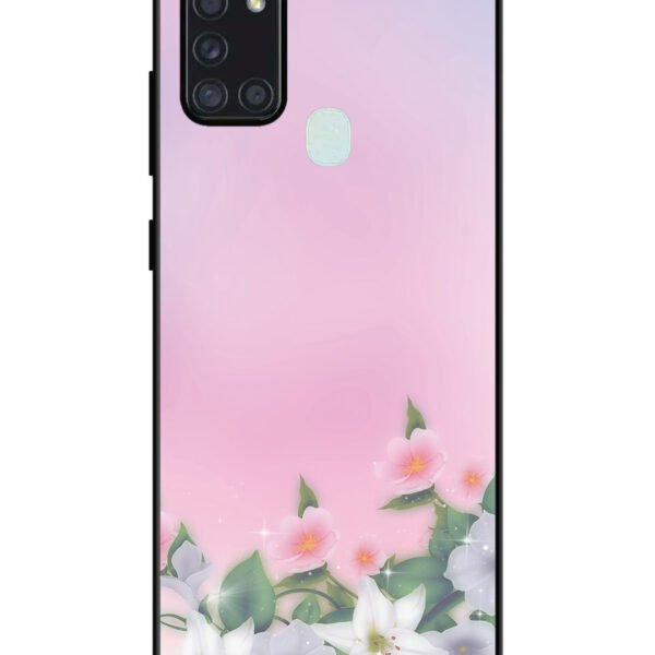 Samsung Galaxy A21S | 2D Metal | Pink Floral Elegance | LC123