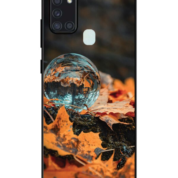 Samsung Galaxy A21S | 2D Metal | Glass Ball On Gaurden | LC123