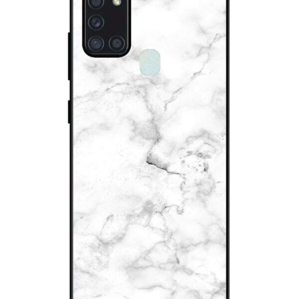 Samsung Galaxy A21S | 2D Metal | White Marble | LC123