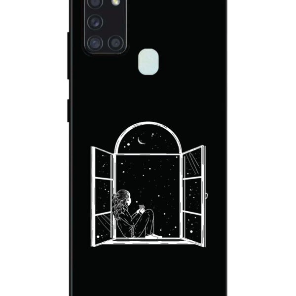 Samsung Galaxy A21S | 2D Metal | Little Girl on Window | LC123