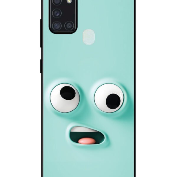 Samsung Galaxy A21S | 2D Metal | Confused Smiley | LC123