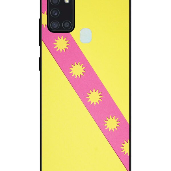 Samsung Galaxy A21S | 2D Metal | Pick Strip on Yellow Colour | LC123
