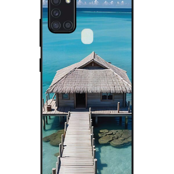 Samsung Galaxy A21S | 2D Metal | Beach hut | LC123