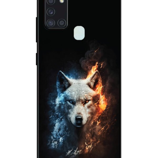 Samsung Galaxy A21S | 2D Metal | Fire Wolf | LC123