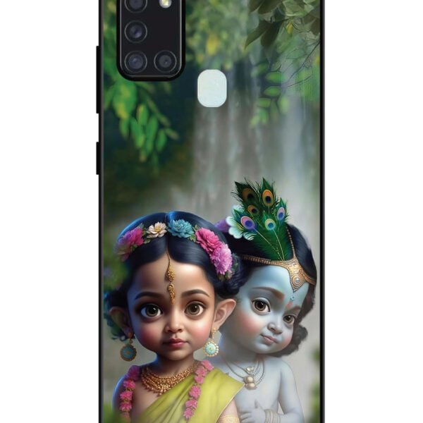 Samsung Galaxy A21S | 2D Metal | Baal Radhe Krishna | LC123