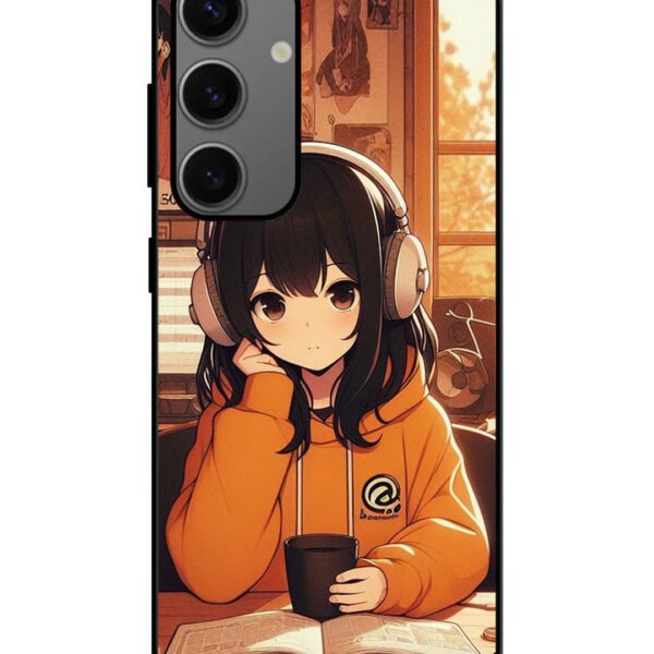 Samsung Galaxy A25 | 2D Metal | Cute Girl listening Music | LC124