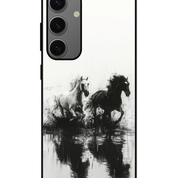 Samsung Galaxy A25 | 2D Metal | Black & White Horse | LC124