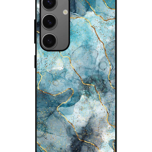 Samsung Galaxy A25 | 2D Metal | Oceanic Golden Strip Marble | LC124