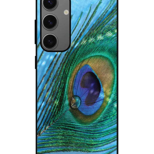 Samsung Galaxy A25 | 2D Metal | A drop on Peacock Feather | LC124