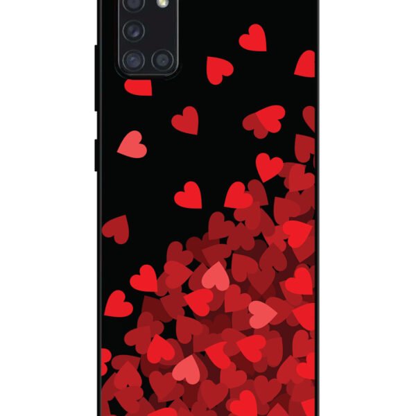 Samsung Galaxy A31 | 2D Metal | Red Hearts | LC125