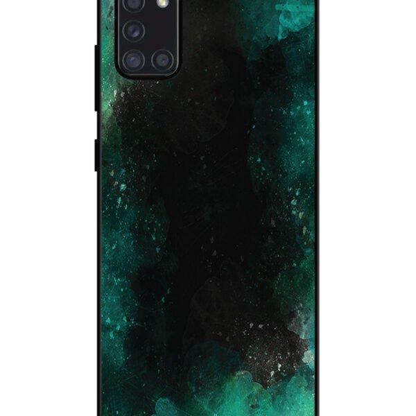 Samsung Galaxy A31 | 2D Metal | Dark Black And Green Forest | LC125