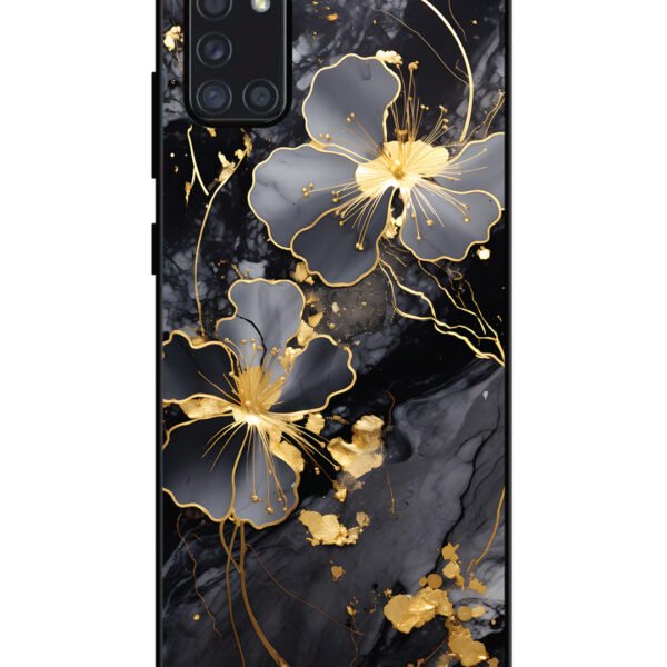 Samsung Galaxy A31 | 2D Metal | Dark Flowars | LC125