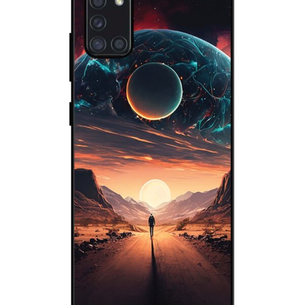 Samsung Galaxy A31 | 2D Metal | Sunset with space scene | LC125