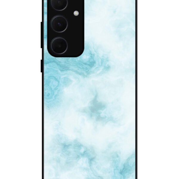 Samsung Galaxy A54 5G | 2D Metal | Light Blue with White Ocean Marble | LC130