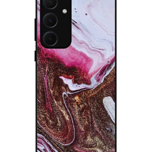 Samsung Galaxy A54 5G | 2D Metal | Elegant Rose & Gold Marble | LC130