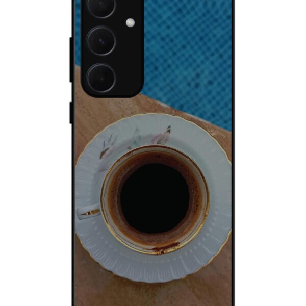 Samsung Galaxy A54 5G | 2D Metal | Black Tea Cup Saucer | LC130