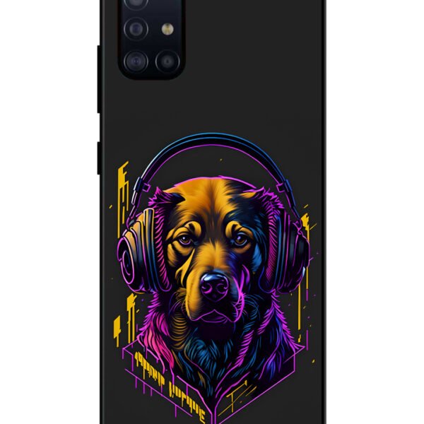 Samsung Galaxy A71 | 2D Metal | Music Lover Dog | LC131