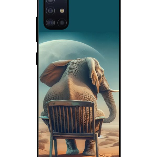 Samsung Galaxy A71 | 2D Metal | Baby Elephant om chair | LC131