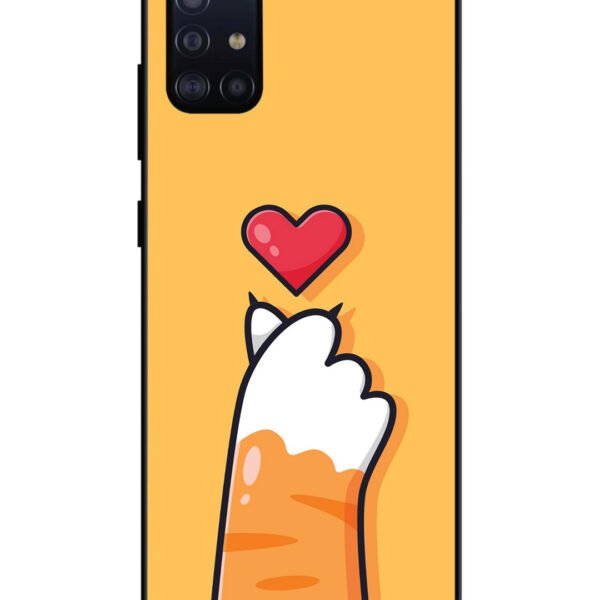 Samsung Galaxy A71 | 2D Metal | Heart Hand | LC131