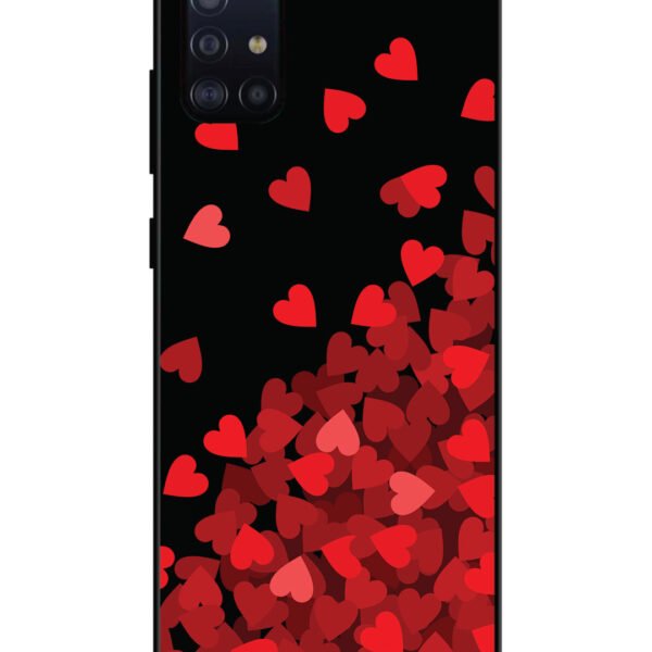 Samsung Galaxy A71 | 2D Metal | Red Hearts | LC131
