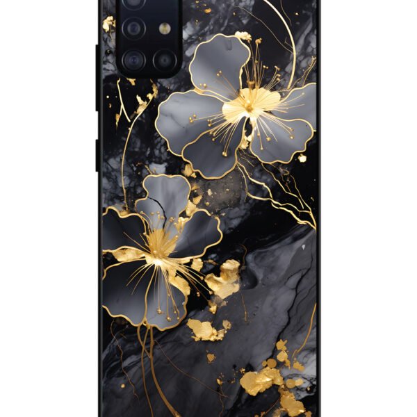 Samsung Galaxy A71 | 2D Metal | Dark Flowars | LC131